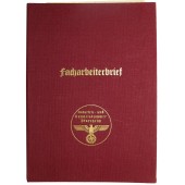 3rd Reich Skilled worker certificate - Facharbeiterbrief
